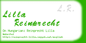 lilla reinprecht business card